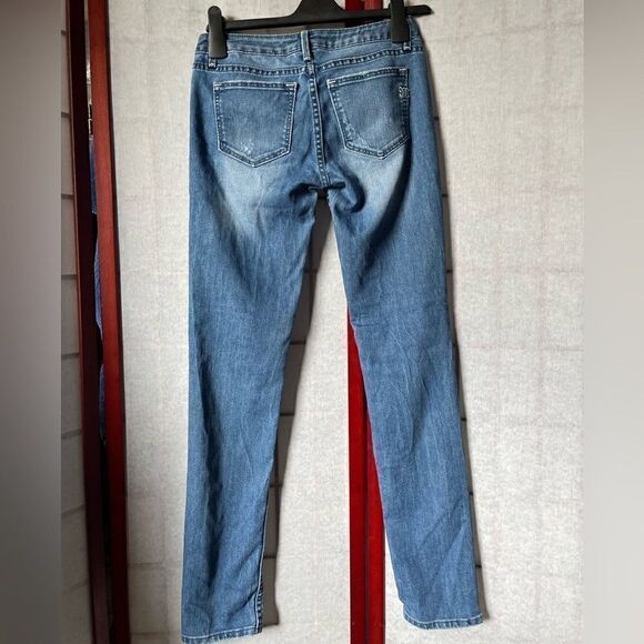 Miss Me “Nicole” 5 Pocket Low Rise Skinny Jeans Medium Wash (Size: 26) - Picture 4 of 14
